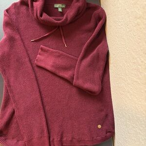 Ralph Lauren burgundy Cowl Neck Sweater